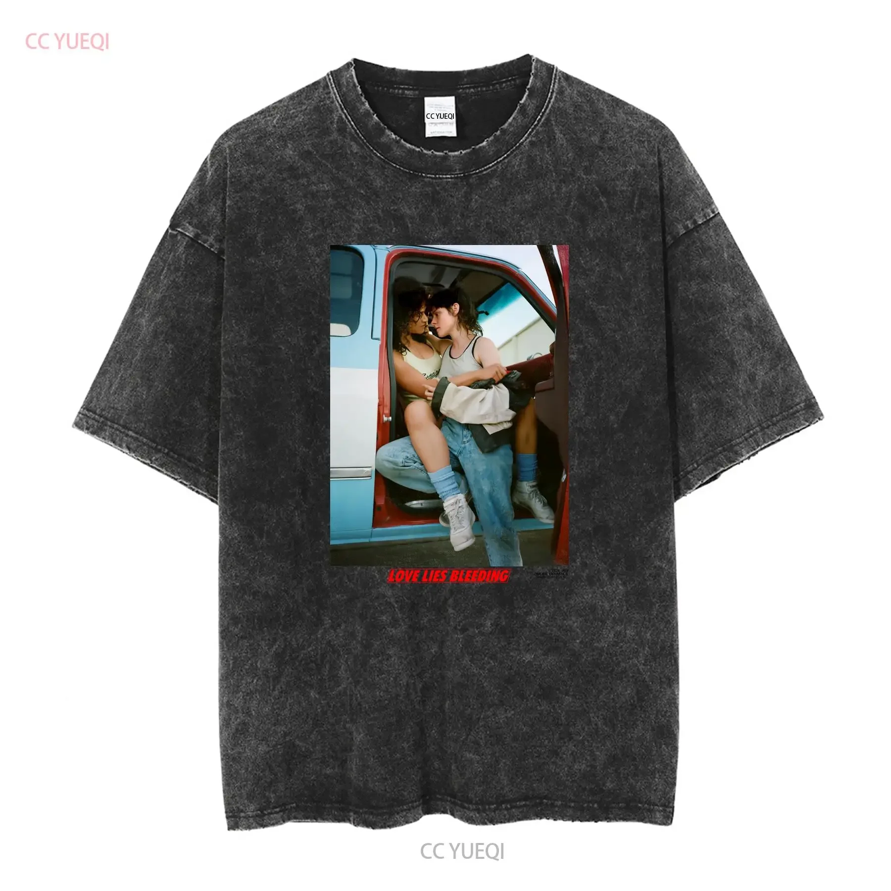 Online Ceramics x A24 Loves Lies Bleeding T shirt Movie White size XL NEW long or short sleeves vintage Washed Unisex Stylish