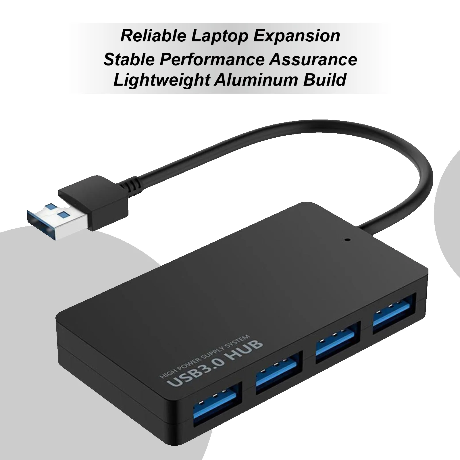 

USB Hub 4-Port USB 3.0 Data Adapter Flash Drives Extended Splitter For Laptop Phone Hard Drive Console Camera Keyboard Mouse