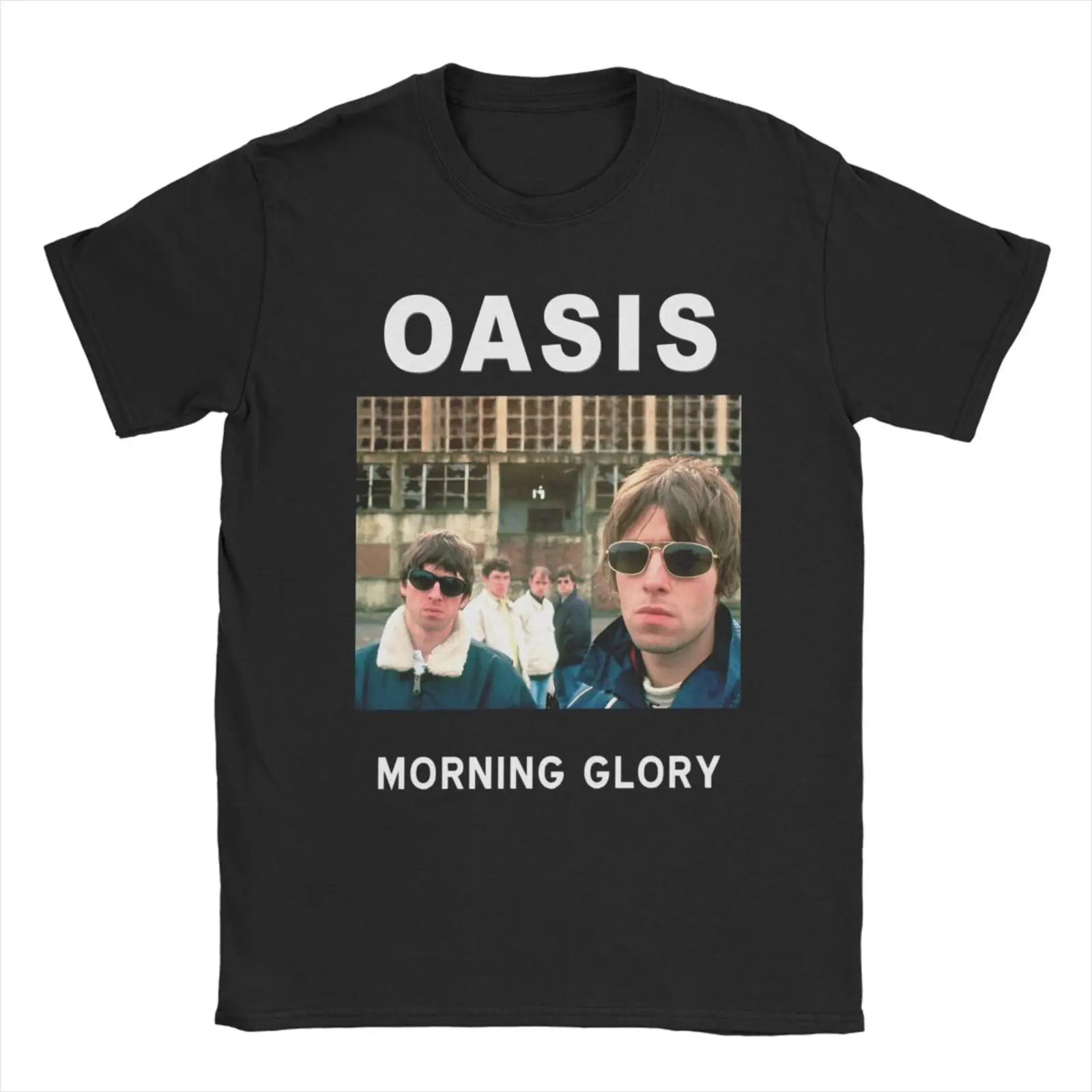 O-Oasis Rock Band T-Shirts for Men Women British Music Albums Vintage Cotton Tees Crew Neck Short Sleeve T Shirt Clothing Tops