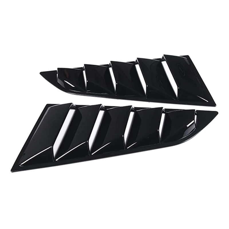 Car Rear Side Window Louvers For Chevrolet Corvette C7 2014-2019 Triangular Window Glass Blinds