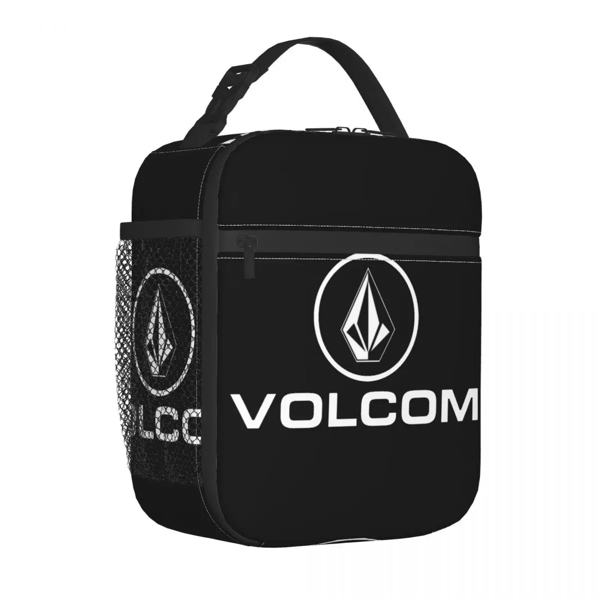 Volcoms Logo Insulated Lunch Bag for Women Leakproof Thermal Cooler Bento Box Office Work School