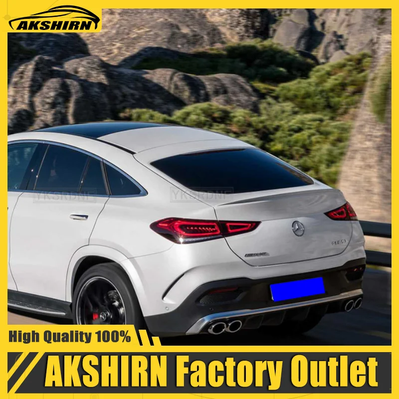 Rear Wing Spoiler For Mercedes GLE Coupe Class W167 C167 GLE350 450 500e 2020 - 2021 ABS Car Trunk Spoiler Tail Wing Decoration