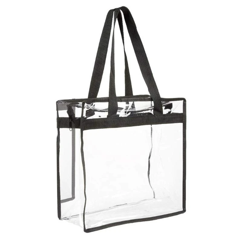 

PVC Handbag for Women Transparent Shopping Bag Female Top Handle Shoulder Bag