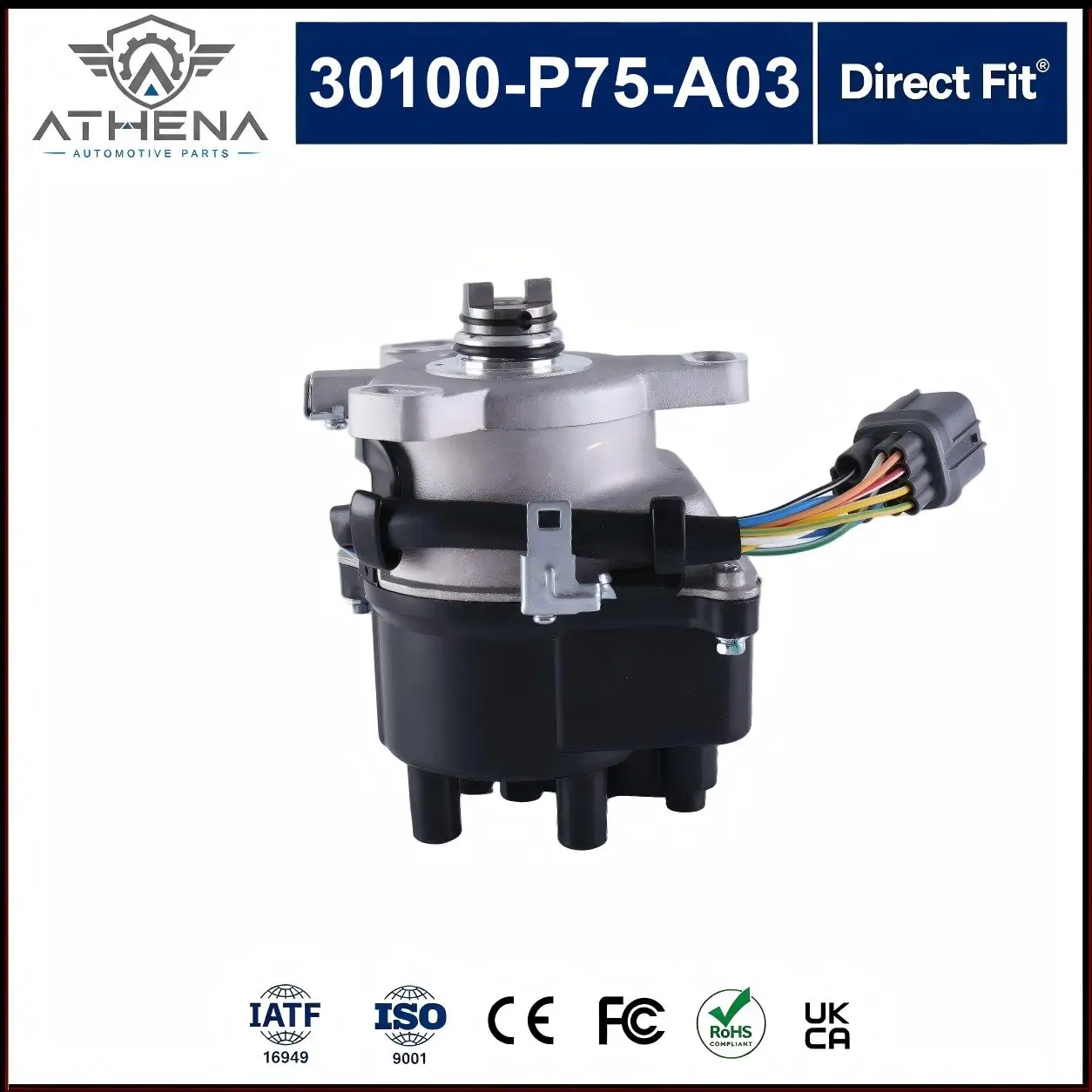 30100-P75-A03 TD-85U Ignition Distributor Assembly For Acura Integra LS RS GS B18B B18B1 1.8L Non-VTEC OBD2 1996-2001