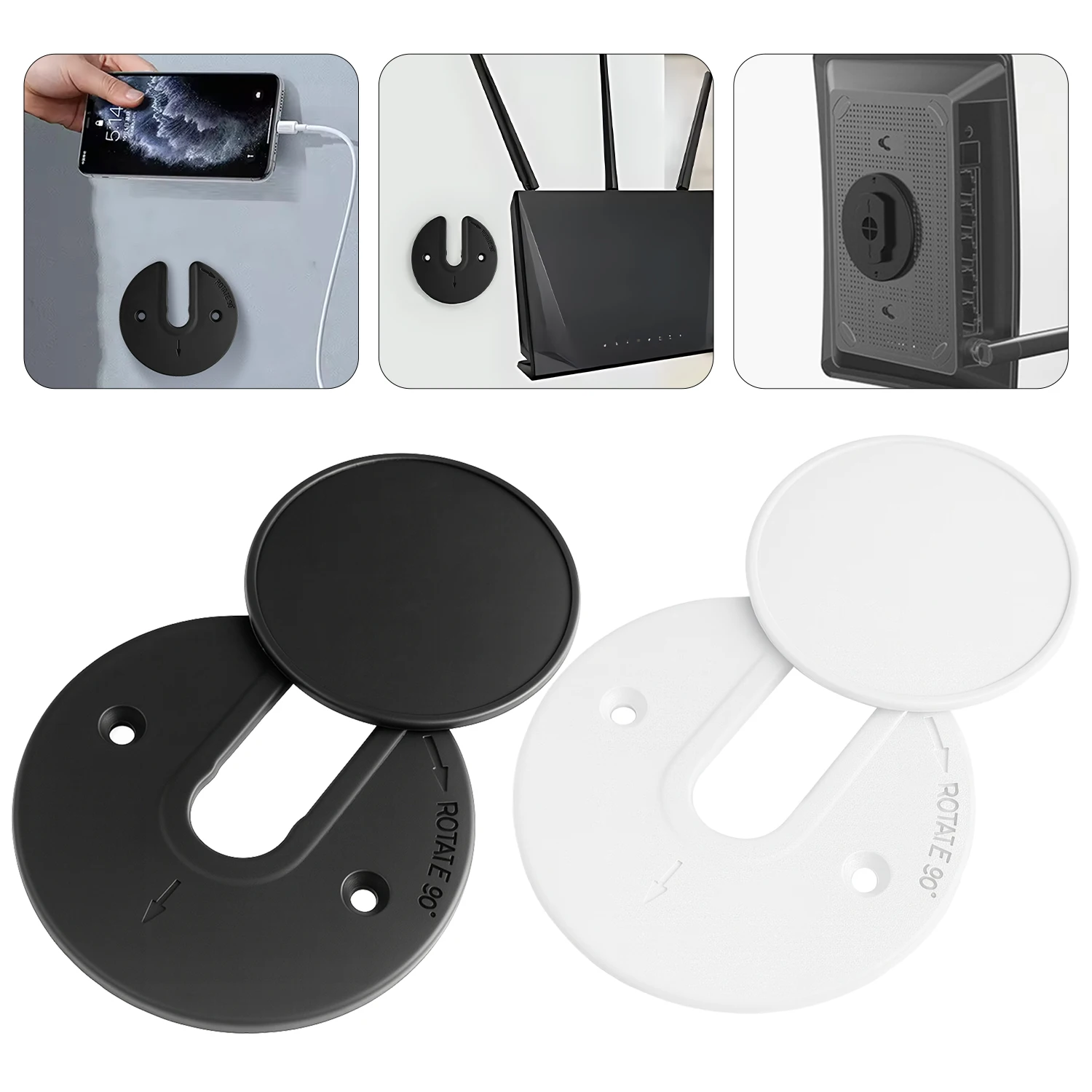 

Настенный держатель для планшета маршрутизатора, регулируемый на 90 градусов вращающийся держатель для планшета для Ipad Kindle, универсальный кронштейн для поддержки планшета