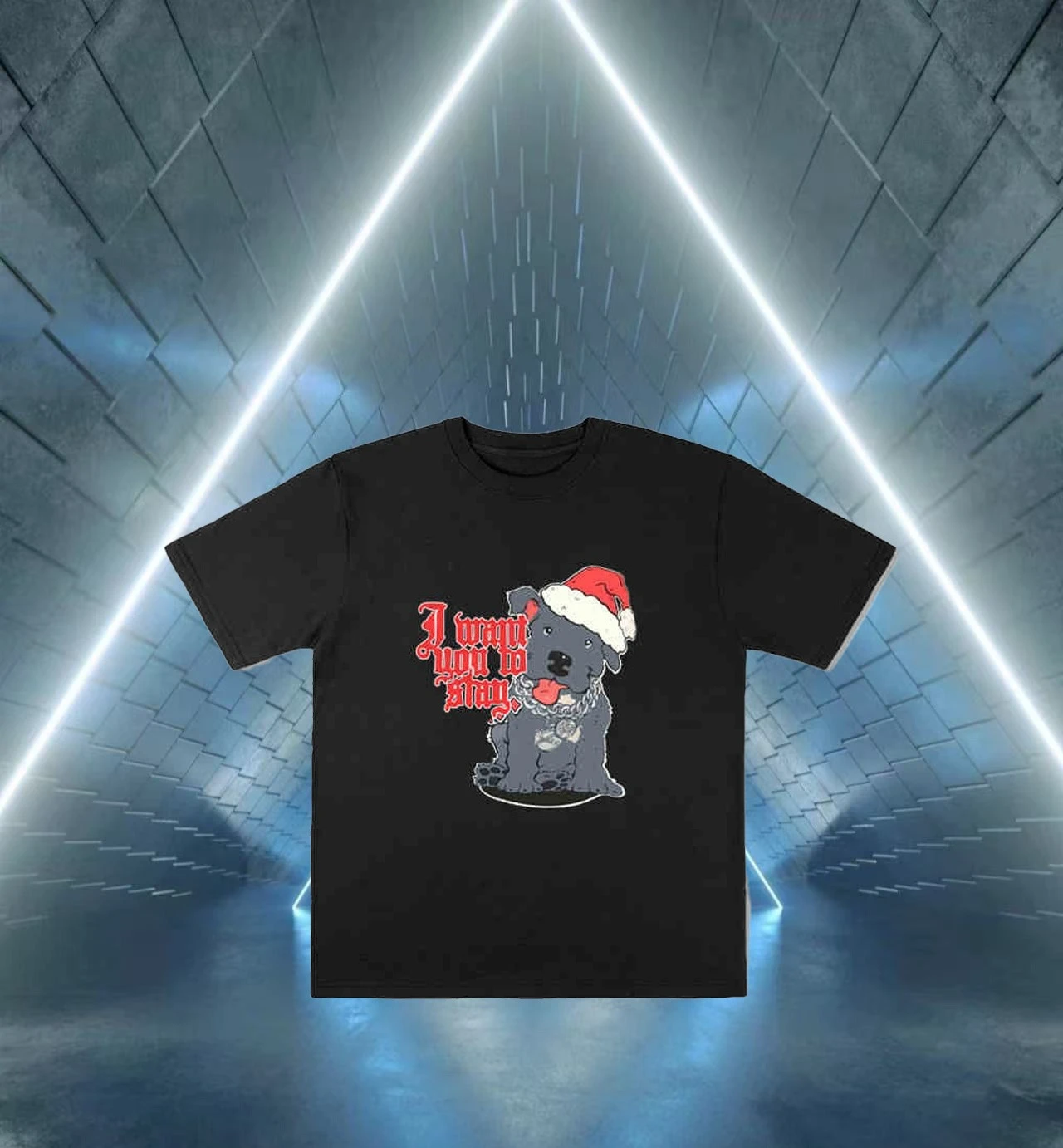 يتميز حفلة بيلي إيليش على قمصان كريسماس دوج راب، قمصان علوية عصرية مطبوعة من القطن الخالص بأكمام قصيرة للرجال والنساء