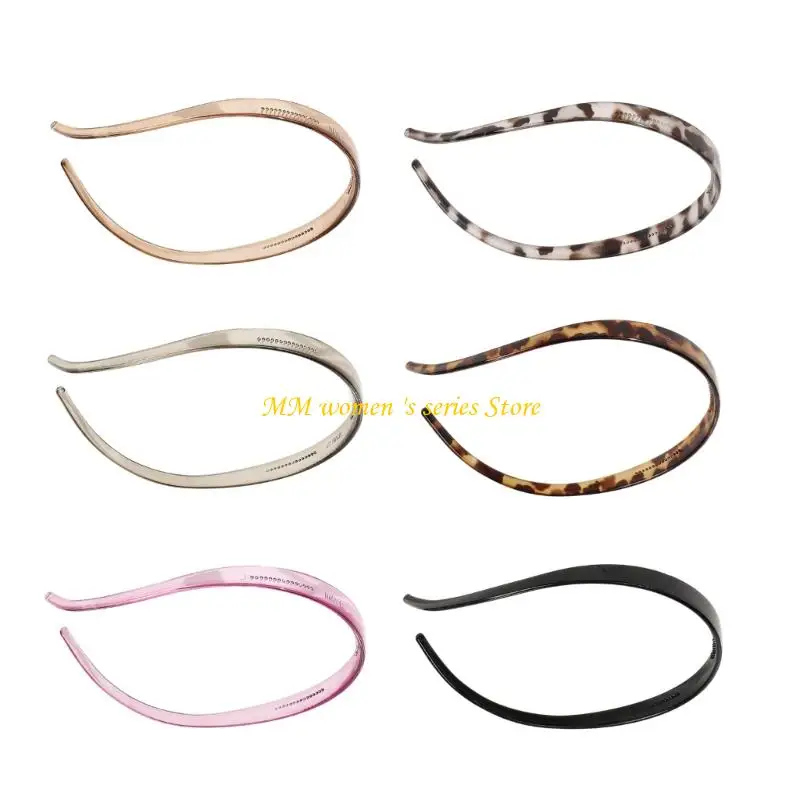 Q39C Gói 6 chiếc băng sợi không trượt với bộ ngực thiết kế bằng nhựa nhựa nhẹ cho phụ nữ trẻ nhiều màu