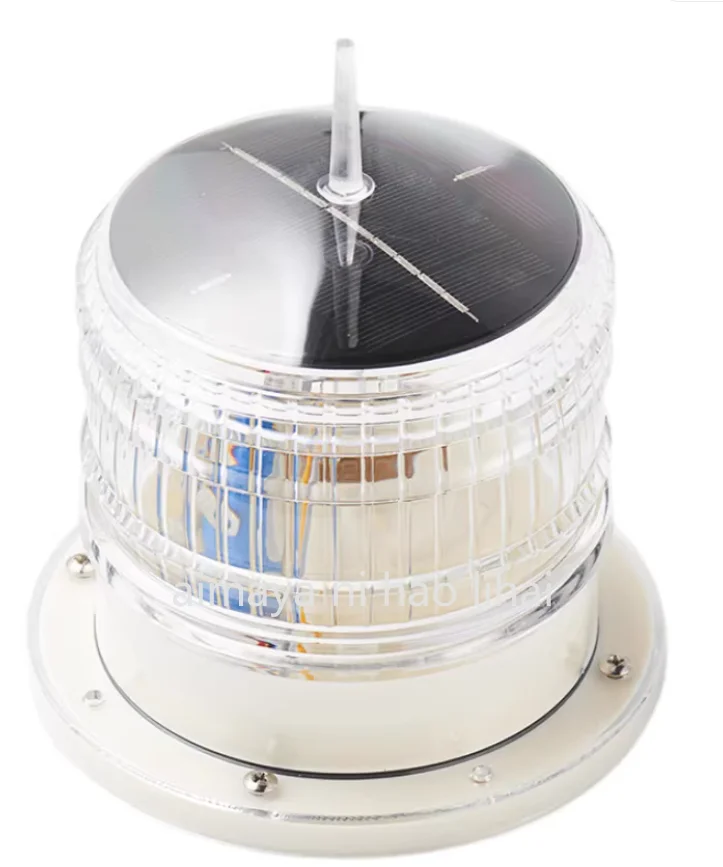 Marine Solar LED Signal Light, Flash Warning, Beacon Row Anchor