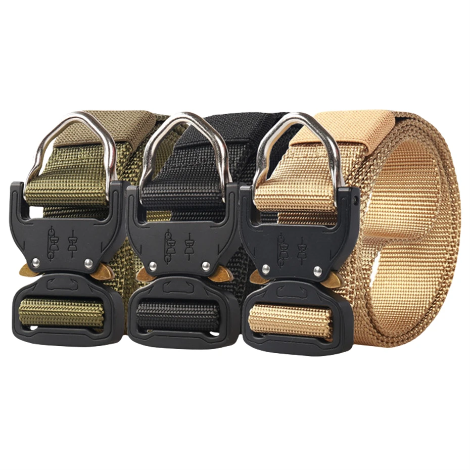 2025 Gothic Punk Techwear Tactical Belt Men Women Multifunctional Alloy Buckle Outdoor Casual Canvas Belt Waistband