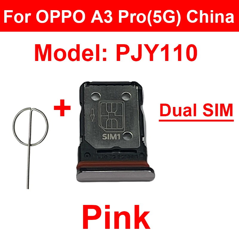 Sim Card Slot Reader Adapter For OPPO A3 A3X A3 Pro 4G 5G Sim Card