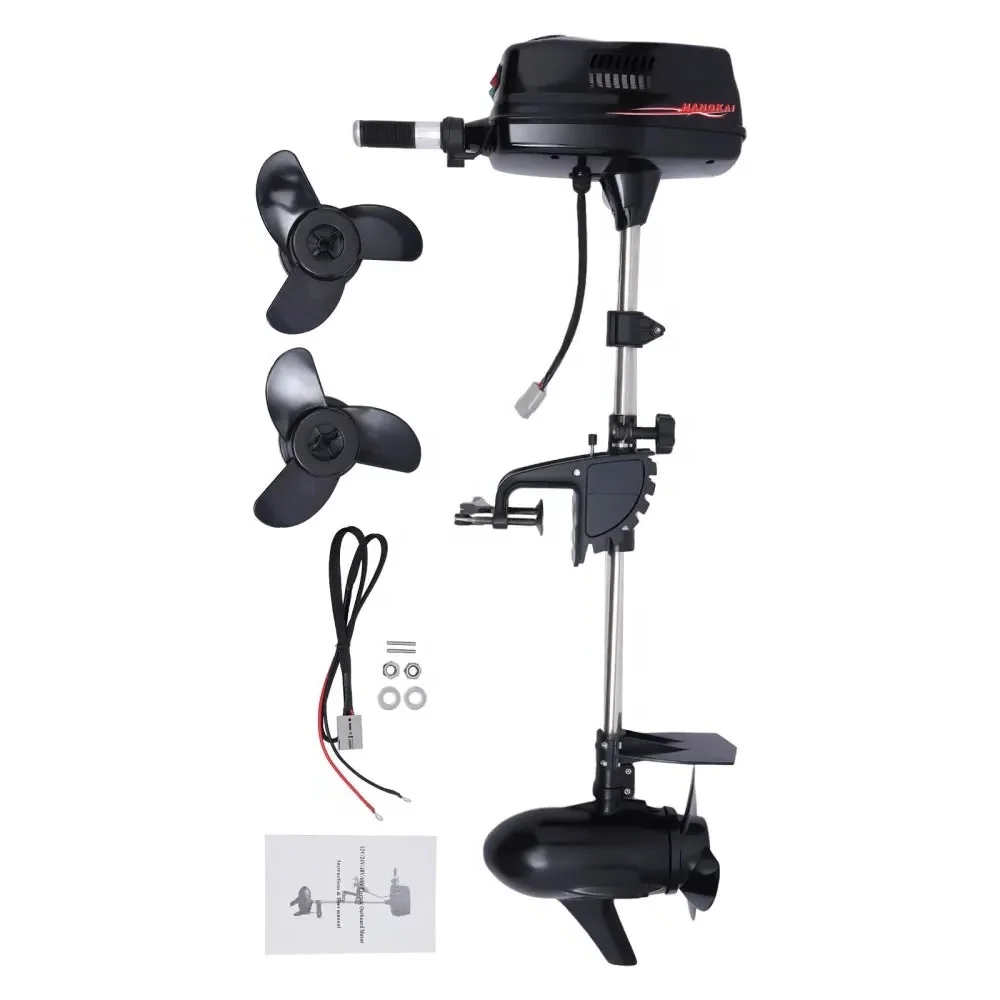 

Hot Sale HANGKAI 3.0HP Brushless Electric Outboard Motor, 24V 800W Output Fishing Boat Engine