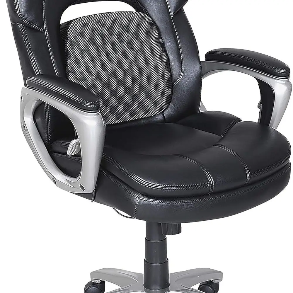 

Черное эргономичное офисное кресло с высокой спинкой от Wellnby Design