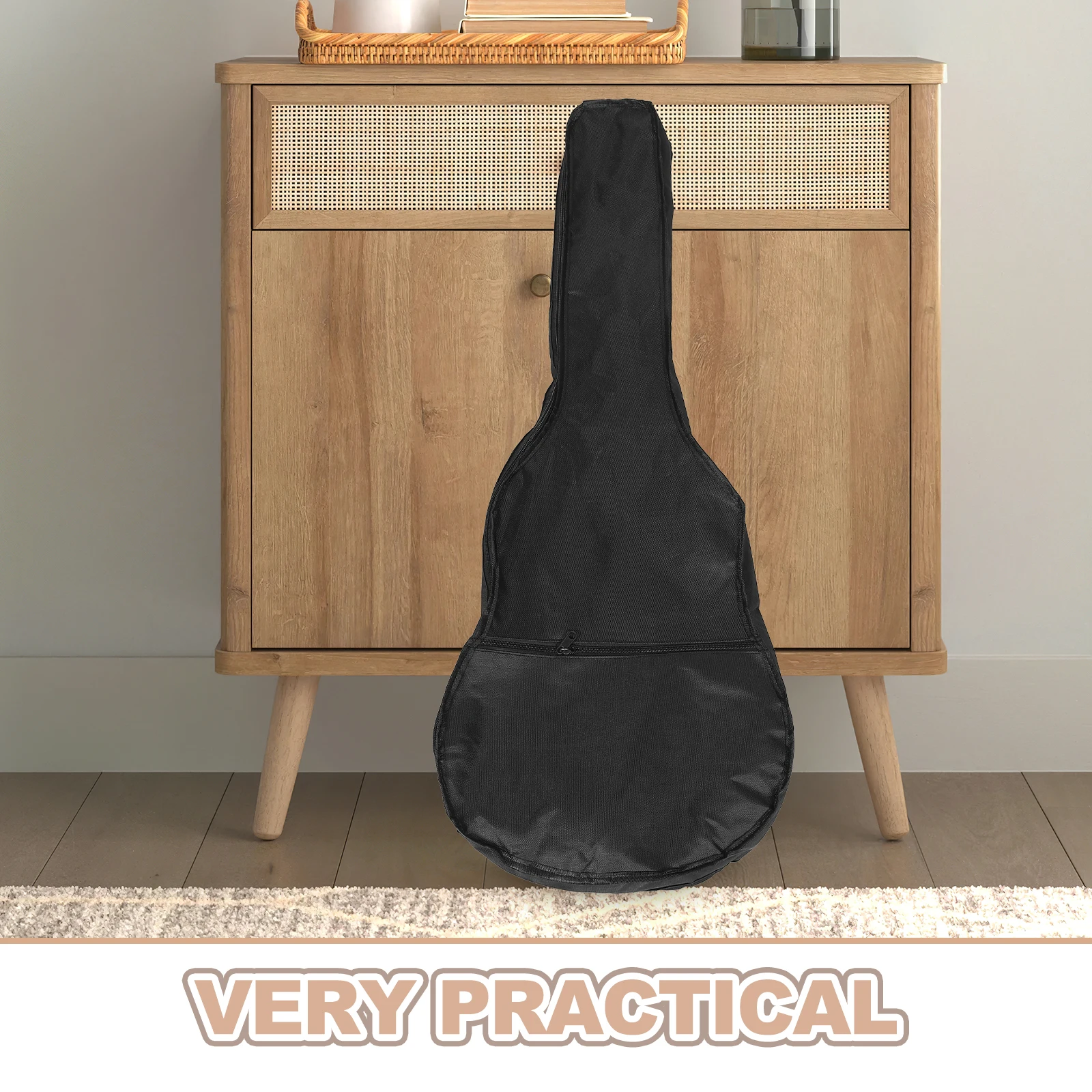 2 قطعة أكياس الغيتار أكسفورد القماش مقاوم للماء خفيفة الوزن الصوتية الشعبية القيثارة حقيبة للتخزين السفر حمل حقيبة واقية