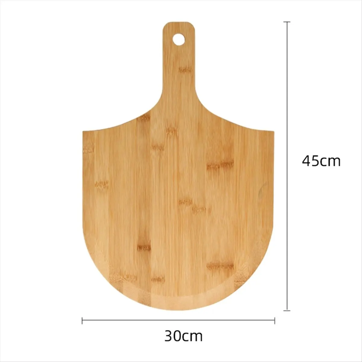 *X07A Bamboo Pizza Peel Baking Tool Wooden Pizza Cutting Board with Comfortable Handle Pizza Peeling Cutting Board