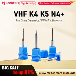 Vhf K4 k5 n4歯科用フライスバリ,セラミックガラス,タイプd3,DCコーティング,cad camカッター,研削工具