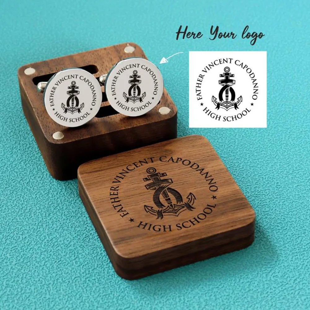 

Запонки с персонализированным логотипом компании, запонки с фотографией, запонки на заказ, логотип компании, подарок с выгравированным логотипом компании