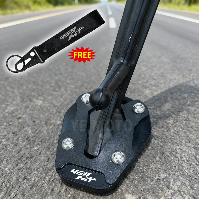 450 MT 2024 2025 2026 الدراجات النارية القدم الجانب حامل المكبر لوحة الوسادة مسنده تمديد ل CFMOTO 450MT MT450 CF450MT #1