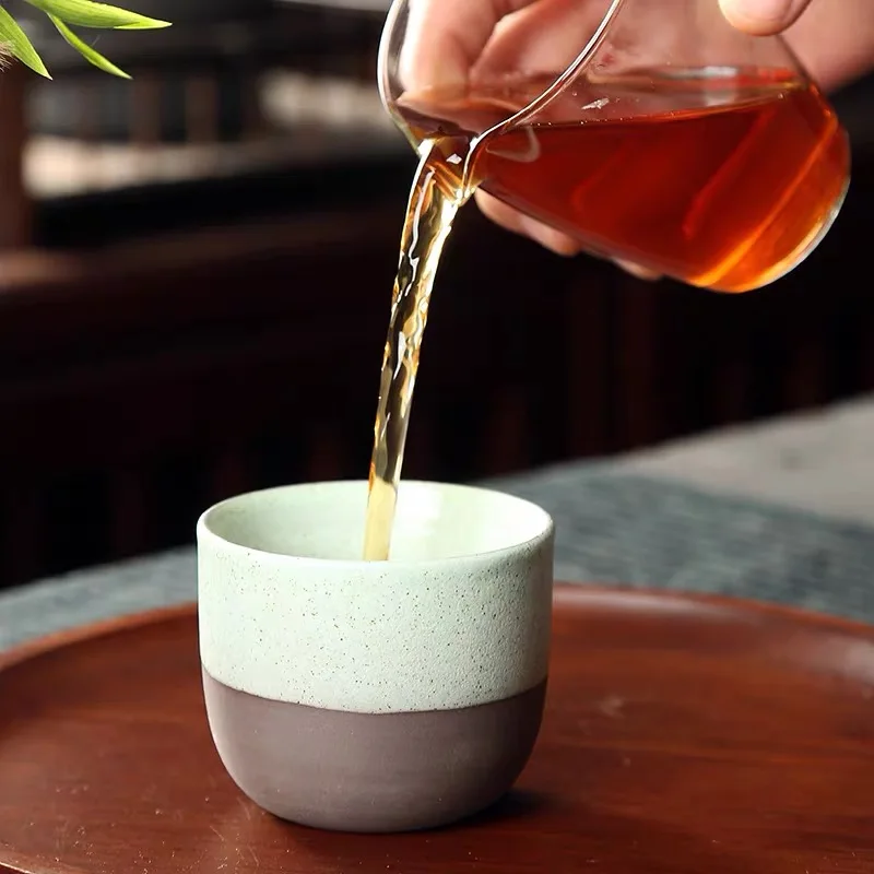 Japanese Style Ceramic Coffee Cup Porcelain Personal Single Pottery Tea Cups Drinkware Wine Mug Water Mugs Gift Wholesale 120ml