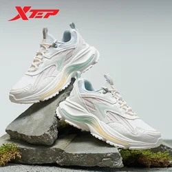 Xtep Walking Shoes Women Breathable Mesh Comfortable Causal Sports Shoes Outdoor Soft Trekking Female Sneakers 977318170009