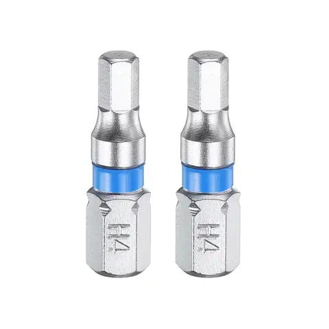 2/5/10pcs Hex Screwdriver Bit H2 H2.5 H3 H4 H5 H6 1/4" Hex Shank 25mm Magnetic Hexagonal Head S2 Steel Electric Screw Driver Bit