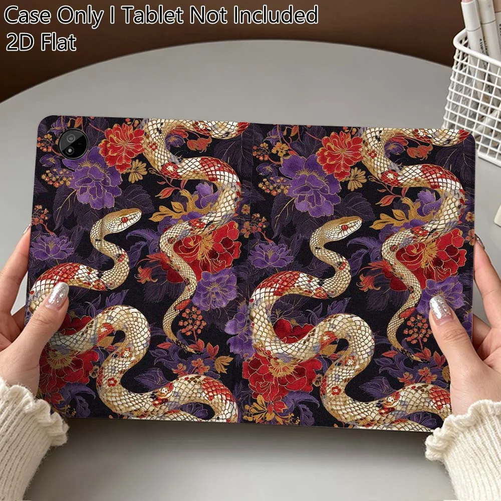 Dragon Tiger Snake For Lenovo Xiaoxin Pad Pro Tab K11 K10 Y900 3rd Y700 P11 P12 11.5 12.7 8.8 Inch Tablet Case Gift
