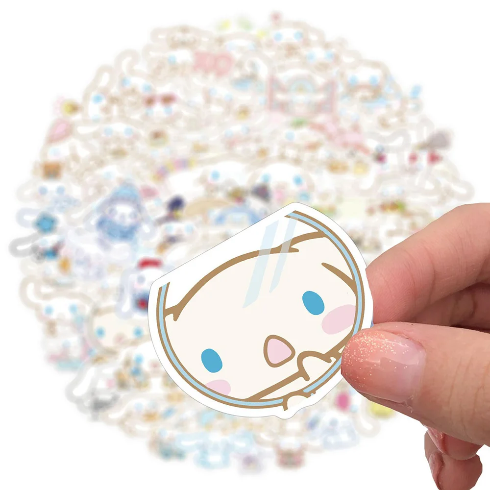 10/30/50/100pcs Cute Baby Cinnamoroll Cartoon Stickers Aesthetic Decals Laptop Scrapbook Suitcase Decoration Sticker Kids Toy