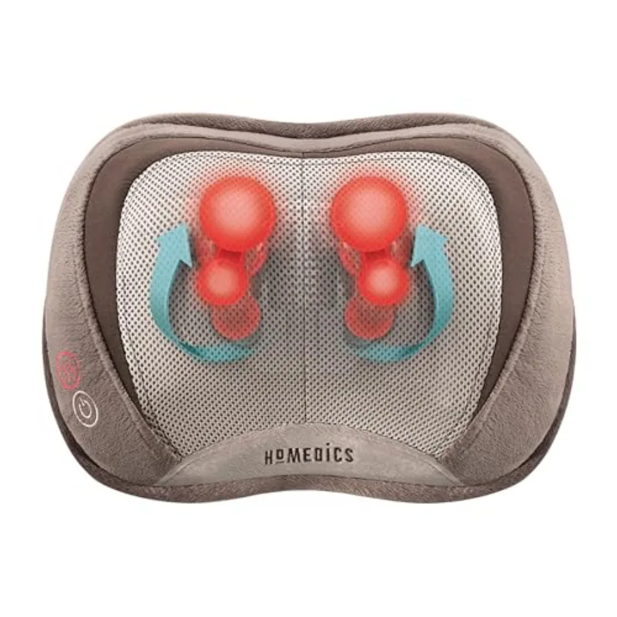 

Portable Shiatsu Back and Neck Massager with Heat for Upper and Lower Back Neck and Shoulders Relief Lightweight Design Ideal f