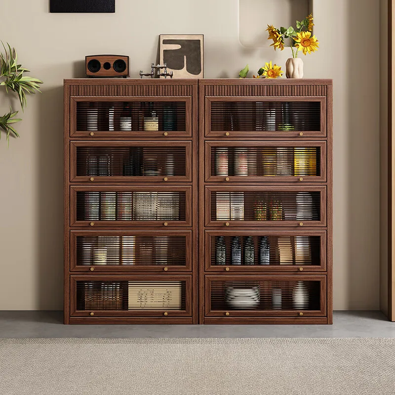 جانب طعام قابل للتخصيص، غرفة معيشة جديدة من الخشب الصلب الصيني، شقة صغيرة، مزيج بسيط، تخزين باب الوجه