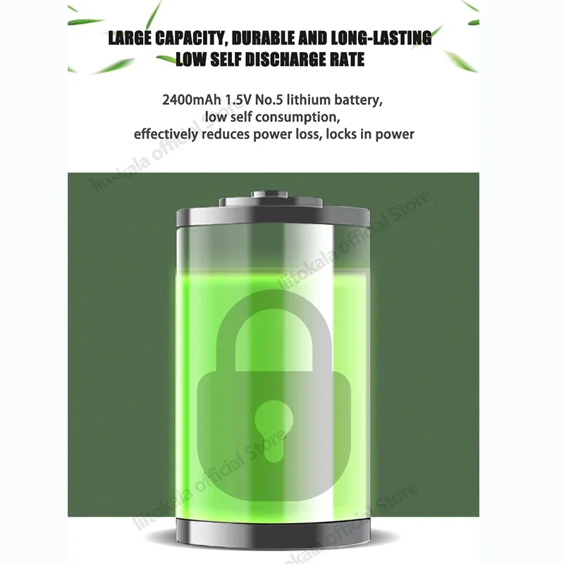 1-20pcs LiitoKala USB-T36 1.5V 3600mWh USB Lithium Battery AA Rechargeable Batteries for Camera Toys Mouse