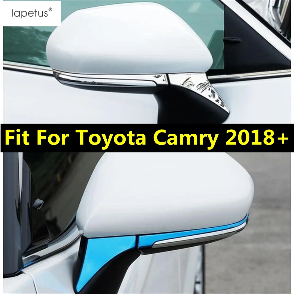 

Car Door Rearview Mirror Strip Decoration Protection Cover Trim For Toyota Camry 2018 -2022 Stainless Steel Accessories Exterior