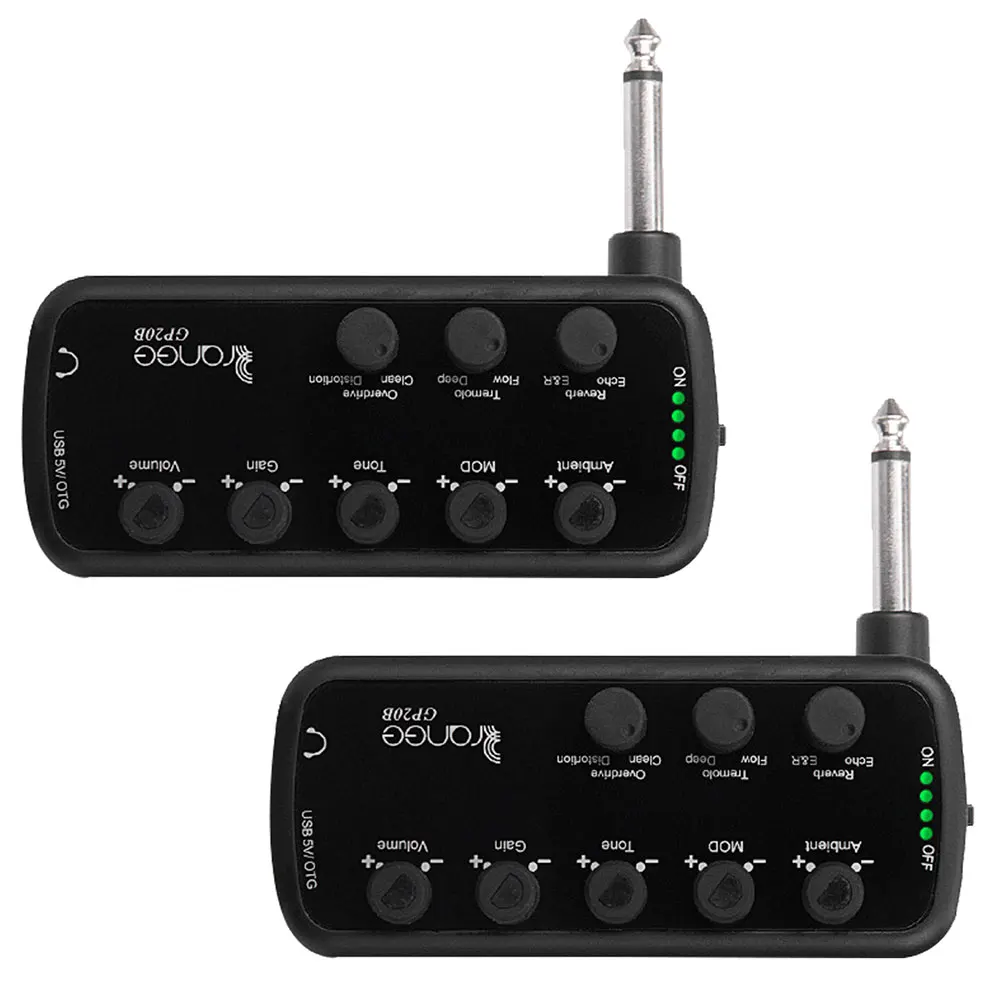 

Multi-Effects Amp USB Chargable Recording Headphone Mini Amplifier Acoustic Overdrive Distortion Tone Speakers Combo Amplifier