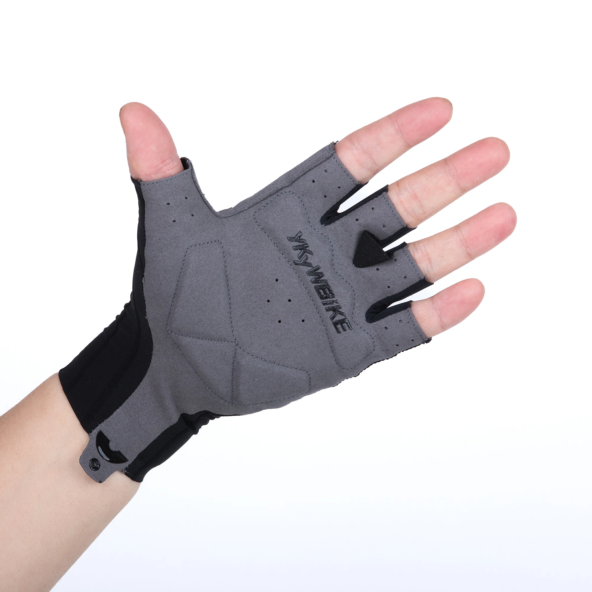 YKYWBIKE Fahrradhandschuhe, gewebt, aerodynamisch, gestreift, Fahrrad-Sporthandschuhe, rutschfeste Reithandschuhe, stoßdämpfende Rennradhandschuhe – Detail 20