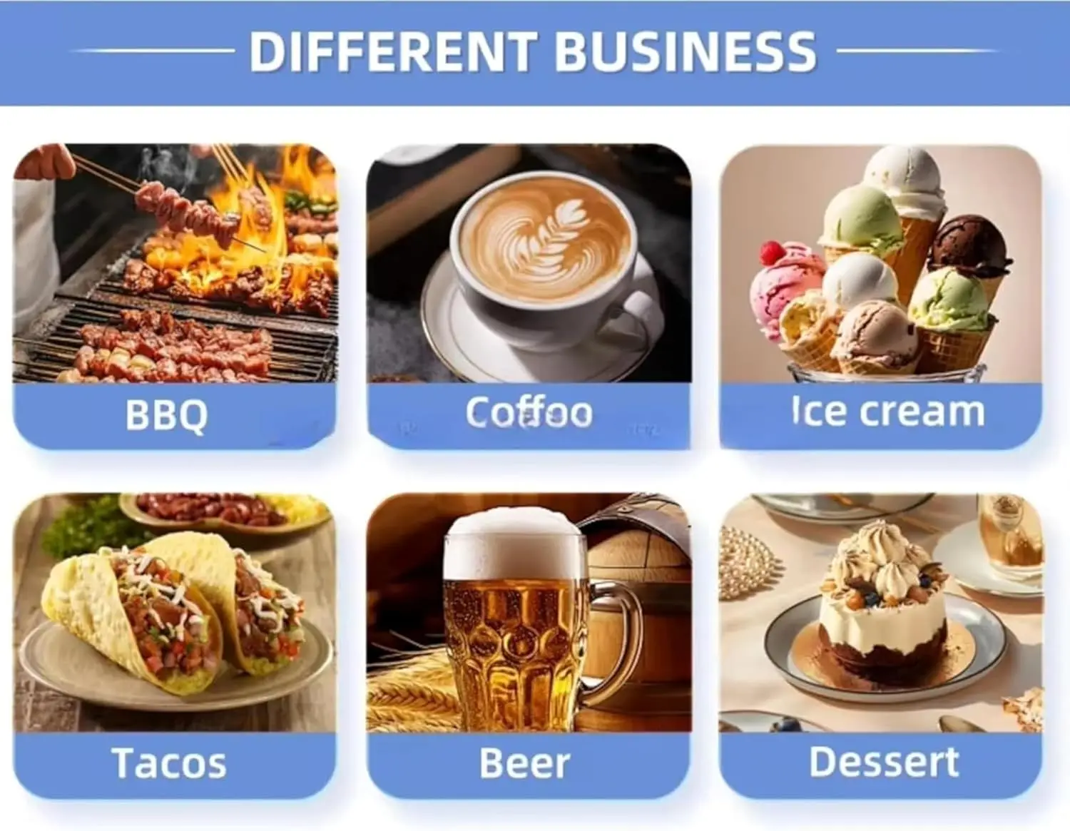 Mobile Food Trailer | Street Food Vending Truck with Custom Kitchen | Ideal for Coffee, Ice Cream, Fast Food & Beverages