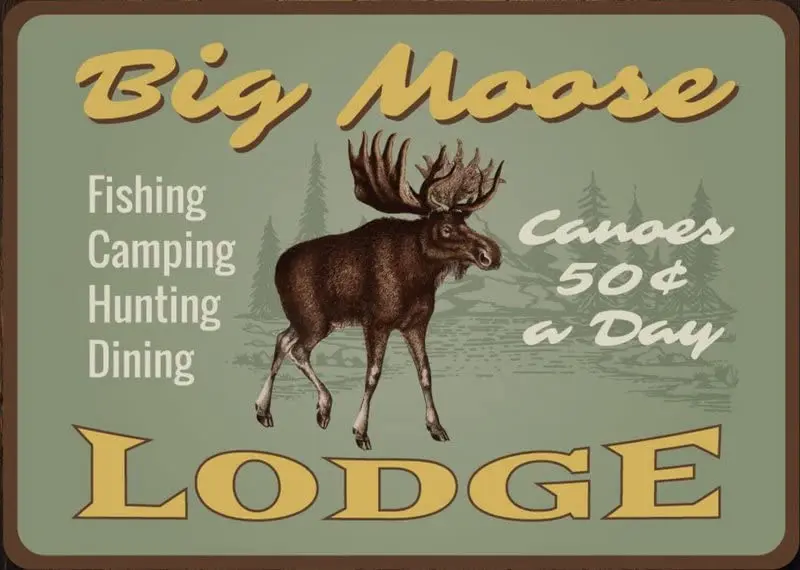 Moose Decor, Moose Sign, Moose Lover Gift, Moose Lodge Sign, Lodge Decor, Lodge Owner Gift, Big Moose, Animal Lodge Sign, Qualit