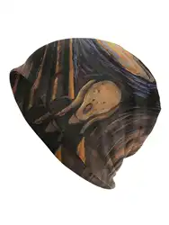 Hat The Scream By Edvard Munch Thin Caps For Men Women Scream Horror Movie Skullies Beanies Ski Caps Bonnet Hats