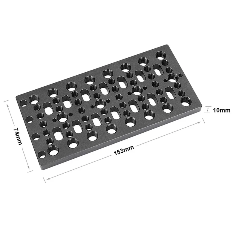 【التصغير الأخير!】لوحة اللوحة الخلفية للوحة الجبن التي تعمل بالبطارية مع حاجز السكك الحديدية 19 مم لملحقات كاميرا مقسم الطاقة على شكل حرف V