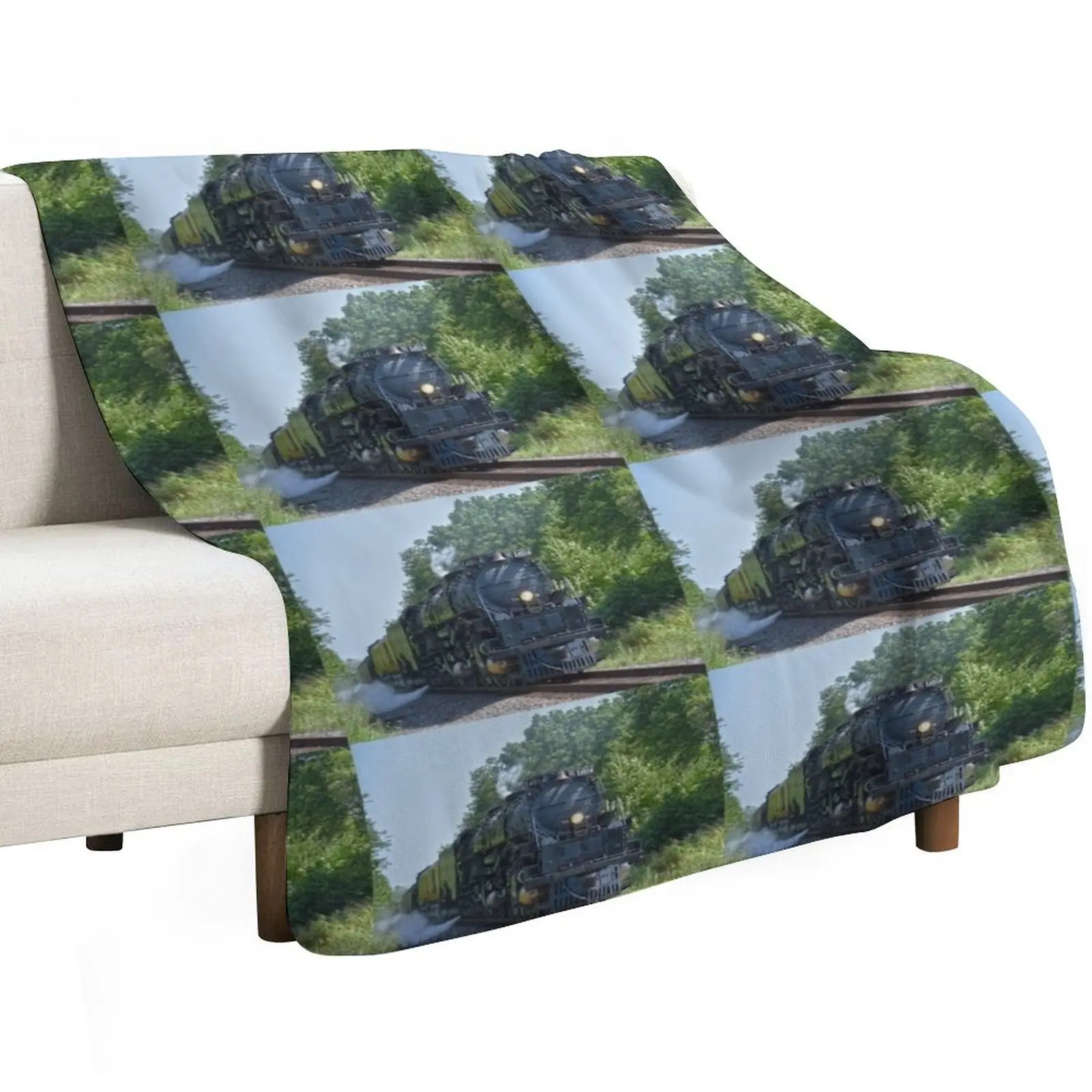 Big Boy No. 4014 Steam Locomotive Throw Blanket Polar Giant Sofa Luxury Designer bed plaid Tourist Fashion Sofas Blankets view 2