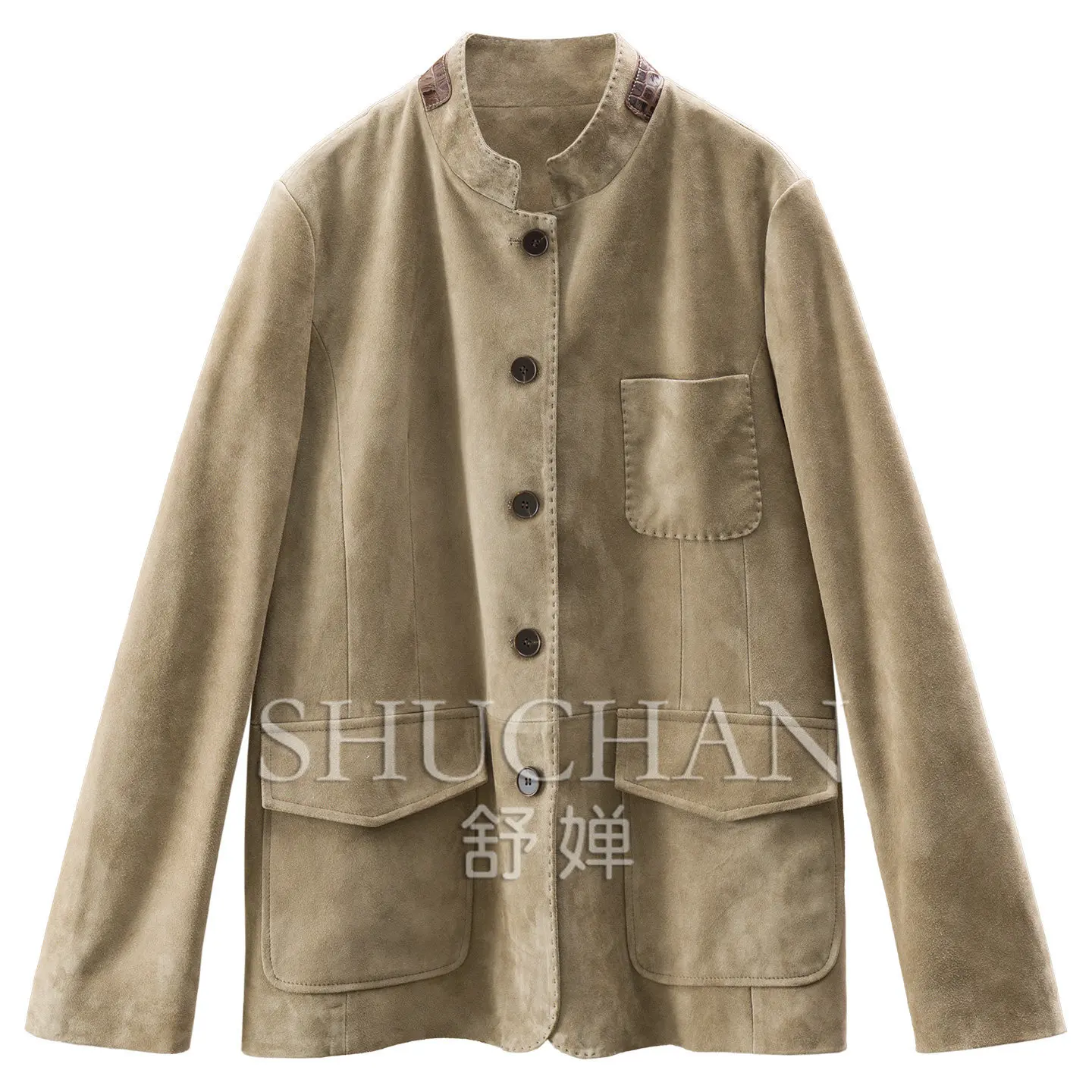 New Quiet Luxury H Low-key Luxury G Heavy Loose Straps Sheepskin Velvet Hunting Jacket Female F022