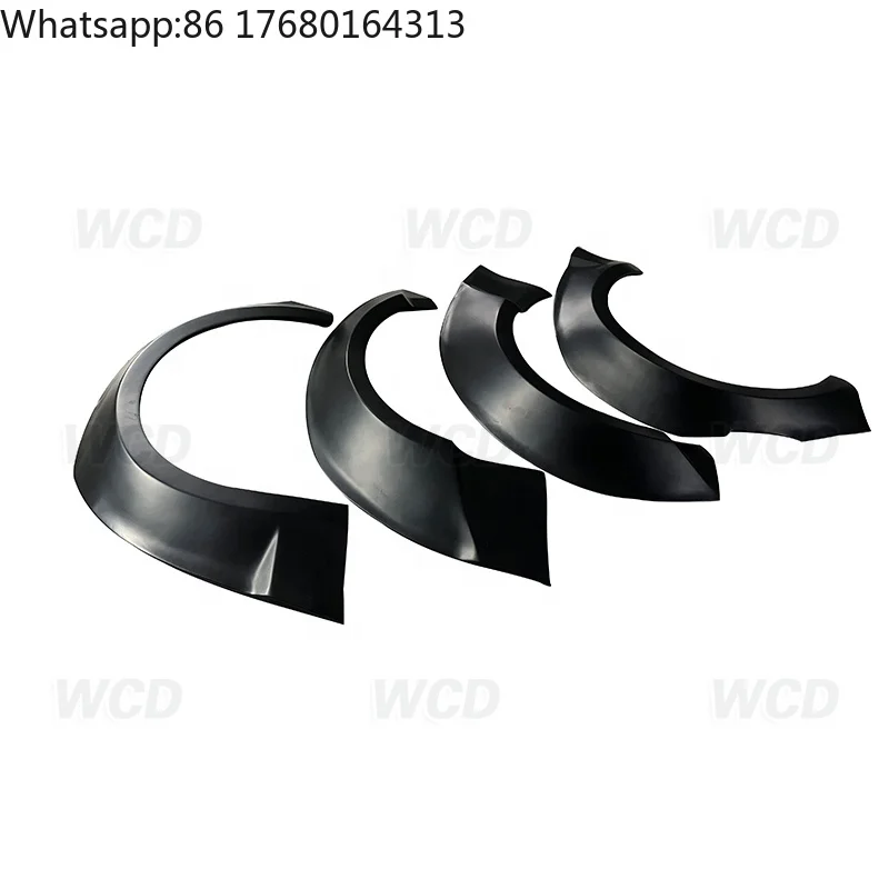 For Car Wheel Eyebrow Round Arc Fender Mud Flaps Mudguards Splash Guards Wide Body Kit for Ford Mustang  2015-2017