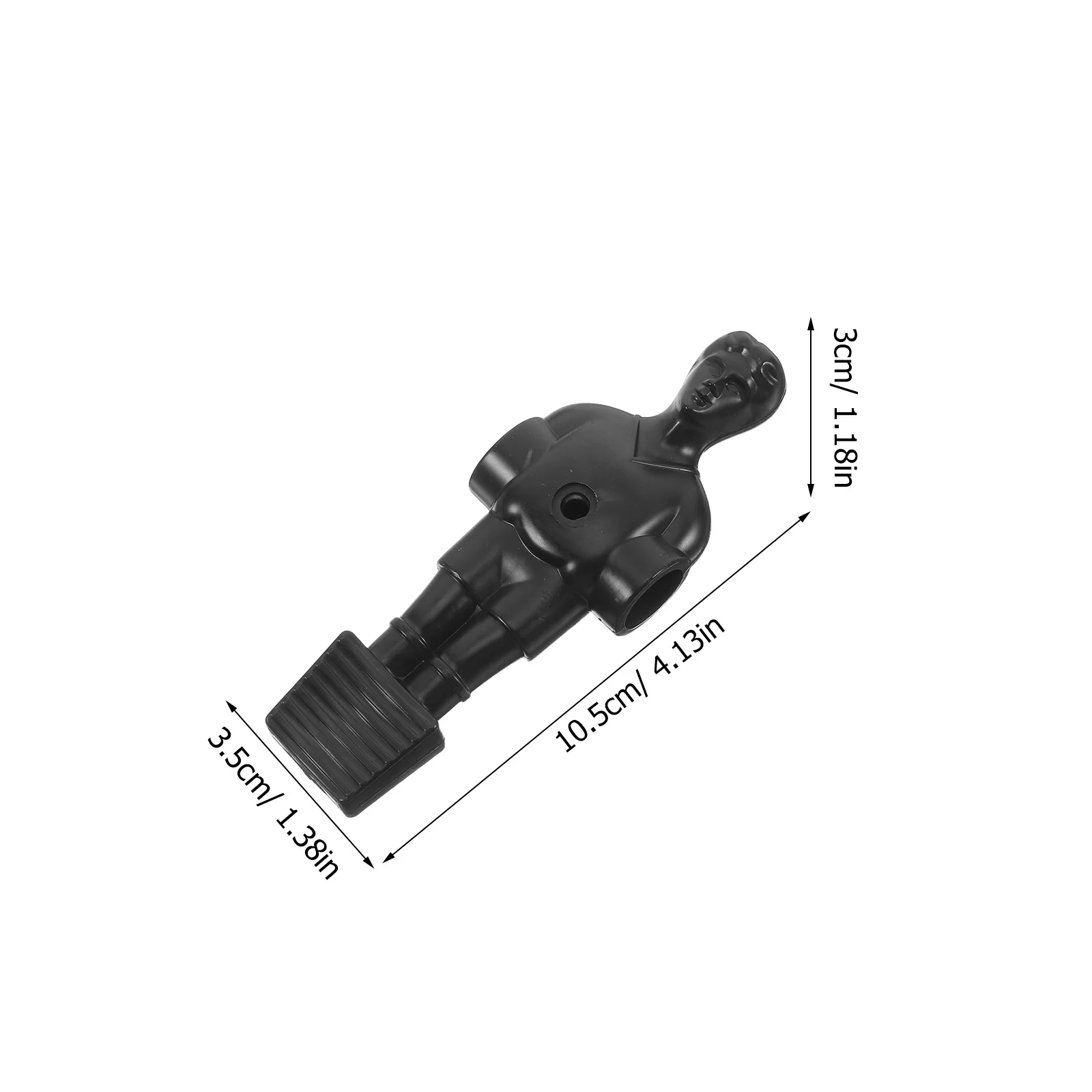 10 قطع من قطع غيار كرة القدم للرجال مادة متينة لتحسين المهارات لعبة كرة القدم باللون الأبيض والأسود للرجال
