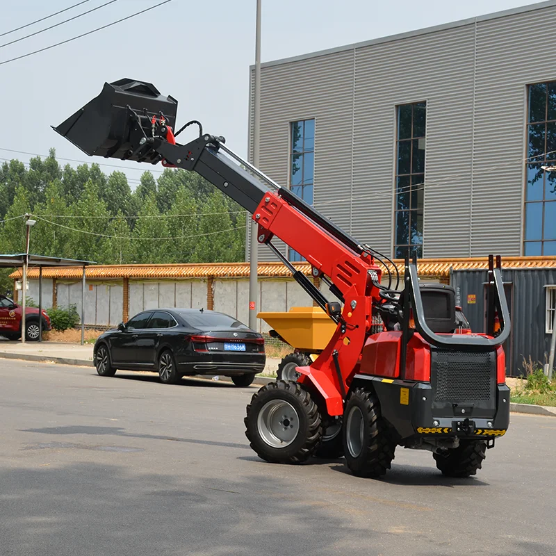 

Free shipping custom mini skid steer loader EPA/EURO 5 telescopic arm skid steer loader track small wheel loader