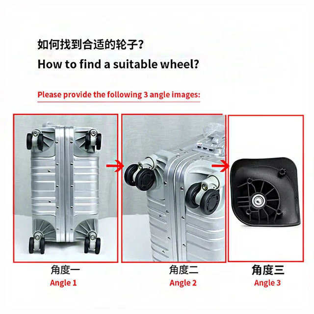 Delsey 3840 Travel Luggage Trolley Case Replacement Wheel Wear-Resistant Suitcase Pull Baggage Box Sliding Roller 5 Delsey 3840 Travel Luggage Trolley Case Replacement Wheel Wear-Resistant Suitcase Pull Baggage Box Sliding Roller – view 5
