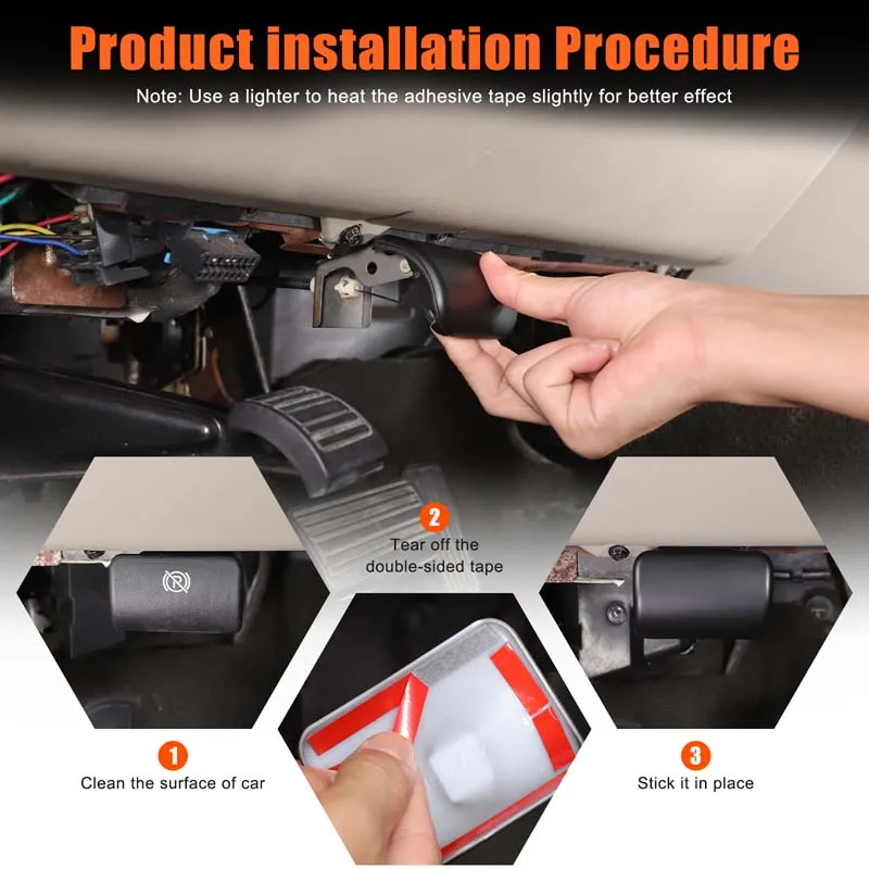 

For Hummer H2 2003-2007 ABS Sub Black Automotive Handbrake Release Handle Decorative Cover Automotive Interior Accessories