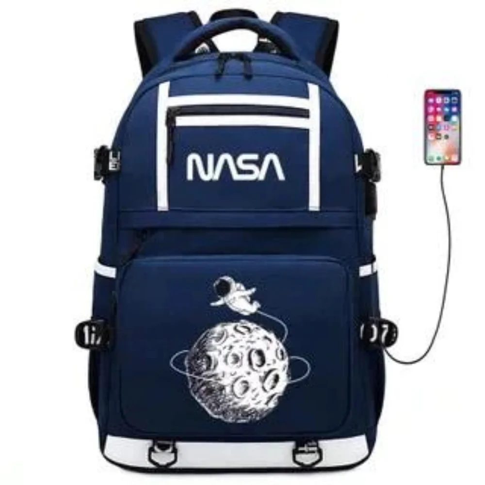 Mochila Spaceman The Astronaut para niños y estudiantes, Bolsa Escolar de viaje para portátil