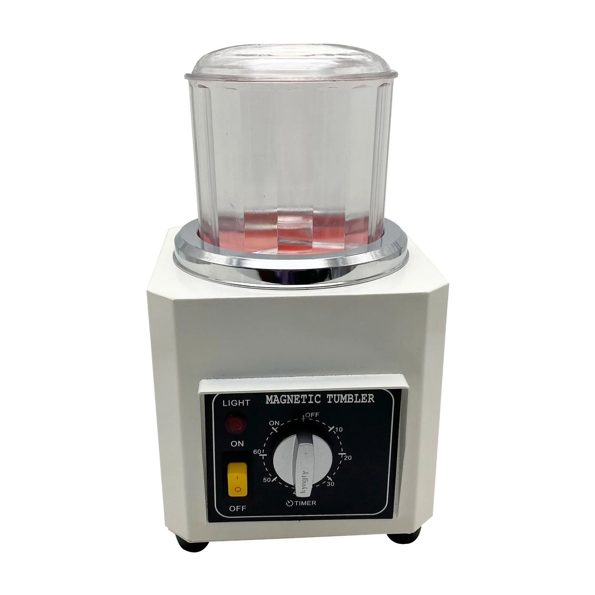 KT90 Mini Magnetic Polishing Machine Metal Hardware Polishing Deburring Gold, Silver and Copper Jewelry Polishing Corner Machine