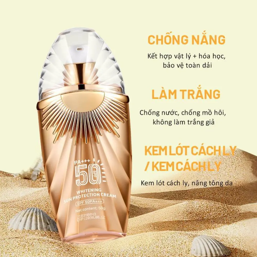 Brightening Sunscreen CC Cream SPF50 PA Plus Plus Plus Facial Isolation Primer Foundation Concealer Long Lasting UV Block Lotion