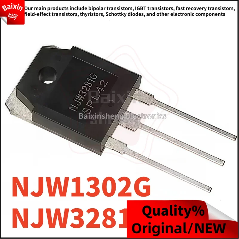 

5-10PCS Original, brand new NJW3281G NJW1302G TO-3P NJW3281 NJW1302 Transistor audio pairing transistor