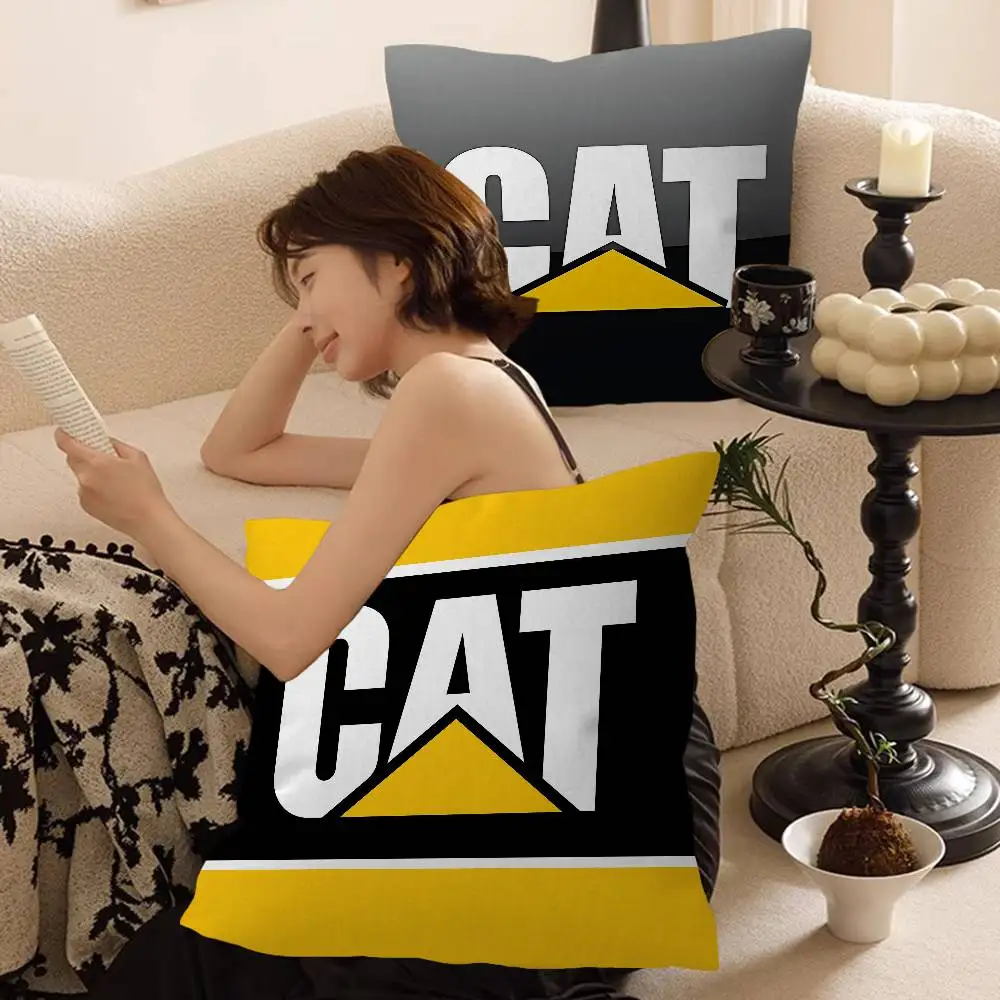 C_Caterpillar CAT Personalized Pillow Dust Cover Bedroom Kids Party Decoration Pillowcase Birthday Children Gift