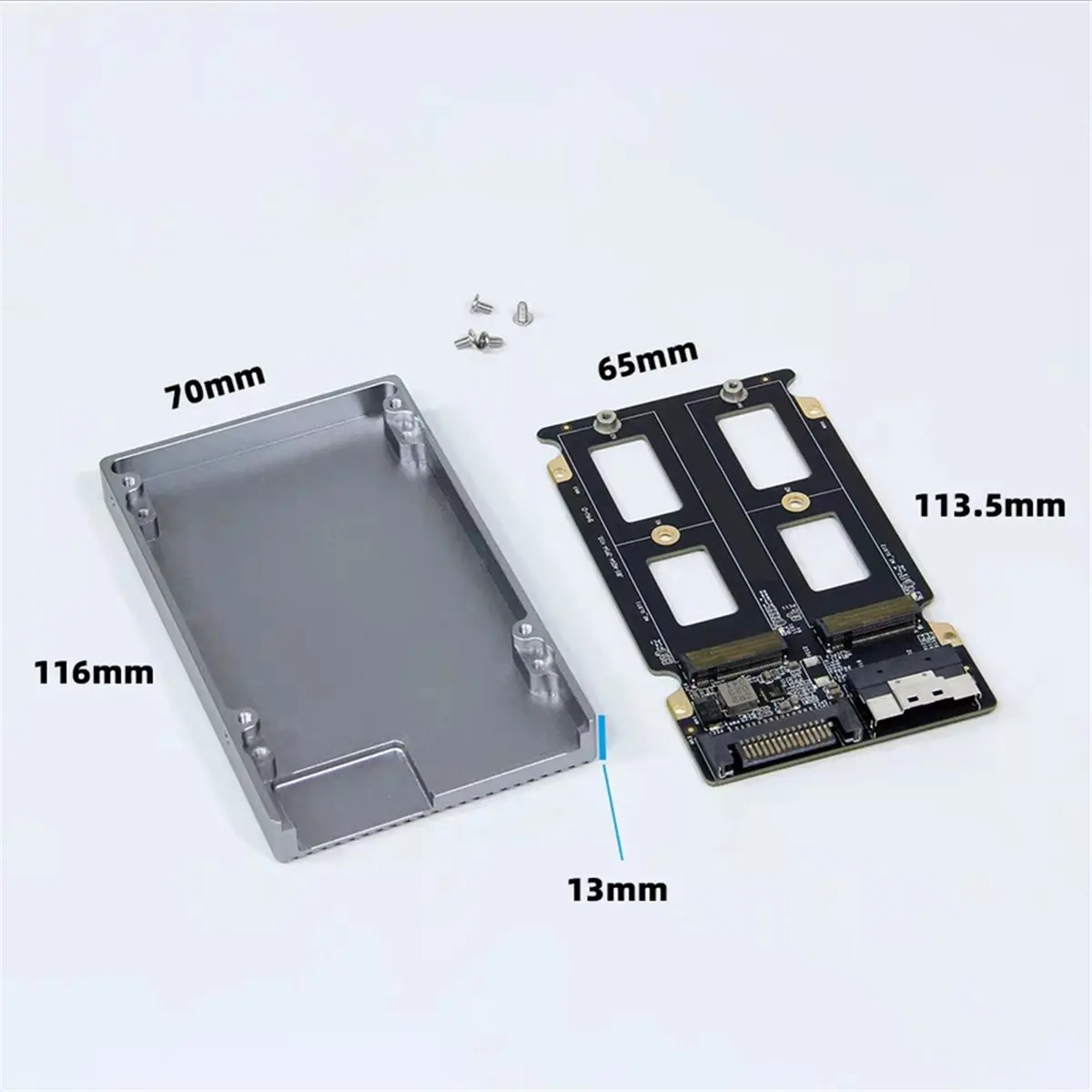 a20z]-sff-8654-8i-to-2-m2-2280-nvme-adapter-board-for-motherboard-external-graphics-card-gpu-25-hdd-heatsink-8654-cable-a
