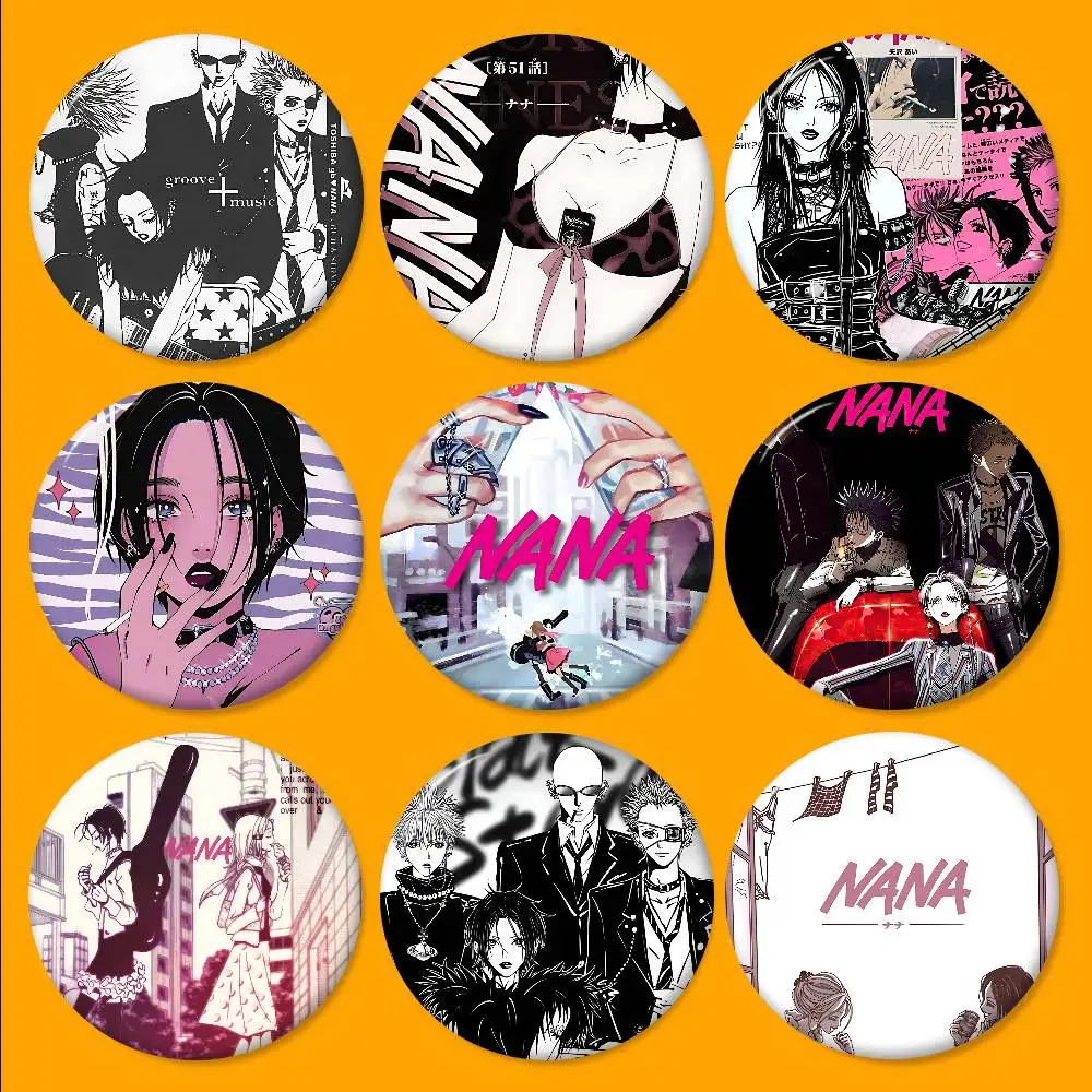 أنيمي N-نانا شارات الإبداعية صفيح لينة زر دبابيس الحيوان أيقونة بروش التلبيب على ظهره شارة الملحقات دبوس